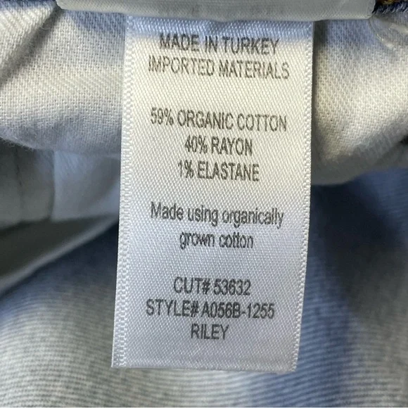 Agolde Riley Jeans Straight Crop High Rise Button Fly Womens 27 Distressed - Picture 10 of 11